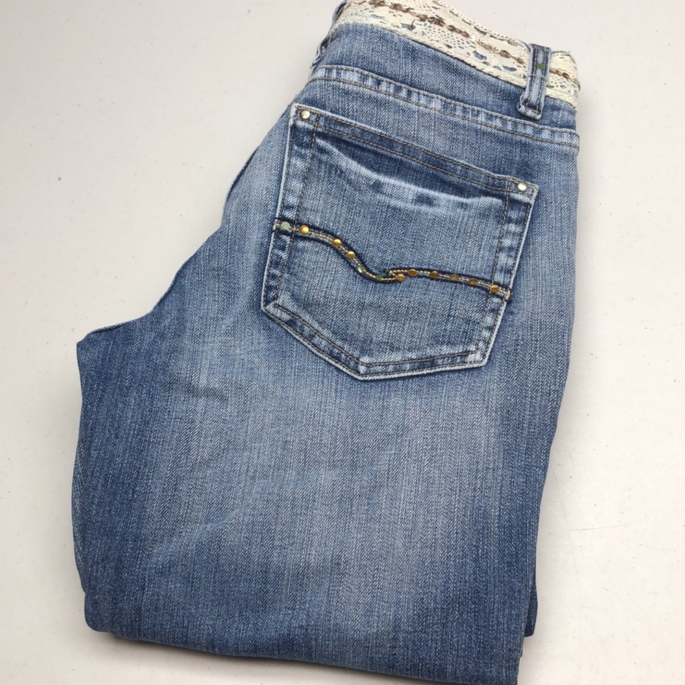 VINTAGE LIQUID X  LOW RISE FLARE BOOT JEANS 3/26x28 😎